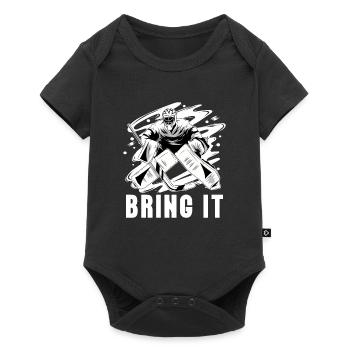 Hockey sur glace Hockey sur glace Gardien de but Gardien de but Gardien de but - Body à manches courtes Premium Bébé - noir - Devant