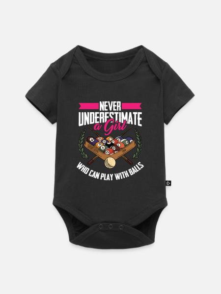 Billard 8-Ball - Baby Premium Kurzarmbody - Schwarz