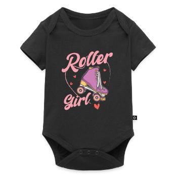 Patins à roulettes Running Rollers - Body à manches courtes Premium Bébé - noir - Devant