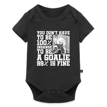 Hockey sur glace Hockey sur glace Gardien de but Gardien de but Gardien de but - Body à manches courtes Premium Bébé - noir - Devant