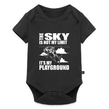 Helicopter Helicopter Pilot Heli - Baby Premium short-sleeve bodysuit - black - Front