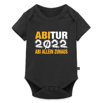 Abi Abitur 2022 Prüfung Abschluss Abiertur Schule - Baby Premium Kurzarmbody - Schwarz - Vorne