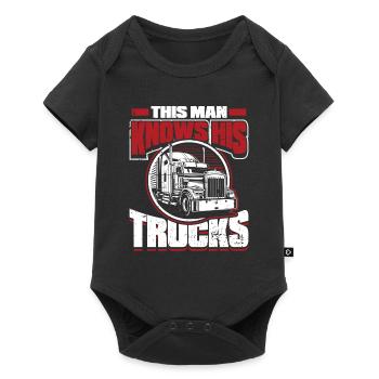 Truck Driver Truck Driver Truck Driver Trucker - Baby Premium short-sleeve bodysuit - black - Front
