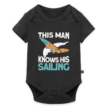 Voilier Voilier Sailor - Body à manches courtes Premium Bébé - noir - Devant