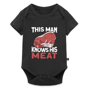 Butcher Butcher Butcher Butcher - Baby Premium short-sleeve bodysuit - black - Front