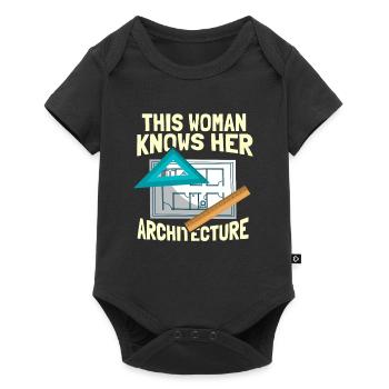 Architecte - Body à manches courtes Premium Bébé - noir - Devant