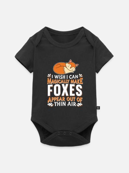 Fuchs - Baby Premium Kurzarmbody - Schwarz