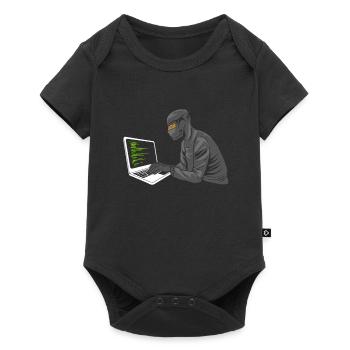 Programmierer Coder Software Entwickler - Baby Premium Kurzarmbody - Schwarz - Vorne