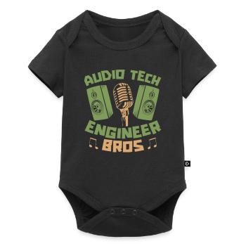 Tontechniker Sound Audio Engineer - Baby Premium Kurzarmbody - Schwarz - Vorne