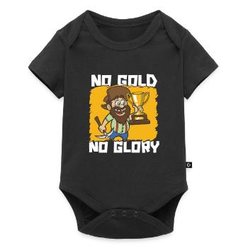 Mines d’or - Body à manches courtes Premium Bébé - noir - Devant