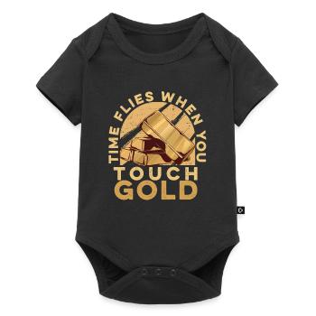 Mines d’or - Body à manches courtes Premium Bébé - noir - Devant