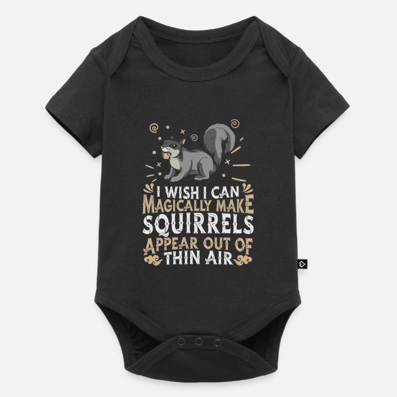 Eichhörnchen - Baby Premium Kurzarmbody - Schwarz