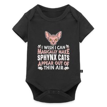 Sphynx Chat - Body à manches courtes Premium Bébé - noir - Devant