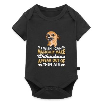 Chien Chihuahua - Body à manches courtes Premium Bébé - noir - Devant