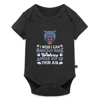 Wolf - Baby Premium short-sleeve bodysuit - black - Front