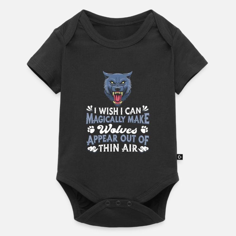 Wolf - Baby Premium Kurzarmbody - Schwarz
