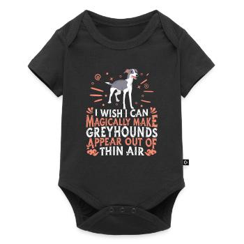 Chien Greyhound - Body à manches courtes Premium Bébé - noir - Devant