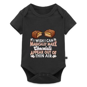 Chocolat Chocolat Chocolat - Body à manches courtes Premium Bébé - noir - Devant