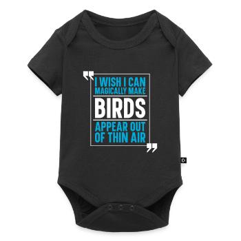 Bird Birds - Baby Premium short-sleeve bodysuit - black - Front
