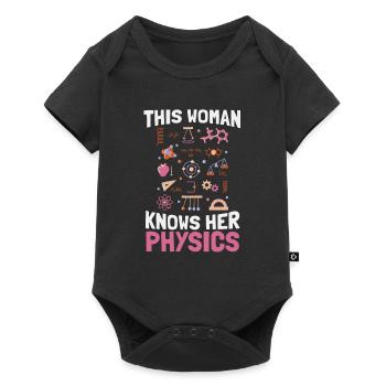 Physik Physiker - Baby Premium Kurzarmbody - Schwarz - Vorne