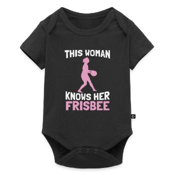 Frisbee - Body à manches courtes Premium Bébé - noir - Devant