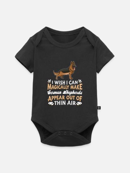 Deutscher Schäferhund German Shepherd - Baby Premium Kurzarmbody - Schwarz