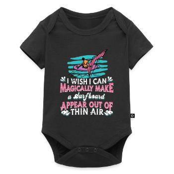 Windsurfing Windsurfen - Baby Premium Kurzarmbody - Schwarz - Vorne