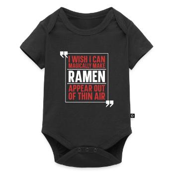 Ramen Japon Kawaii Anime - Body à manches courtes Premium Bébé - noir - Devant