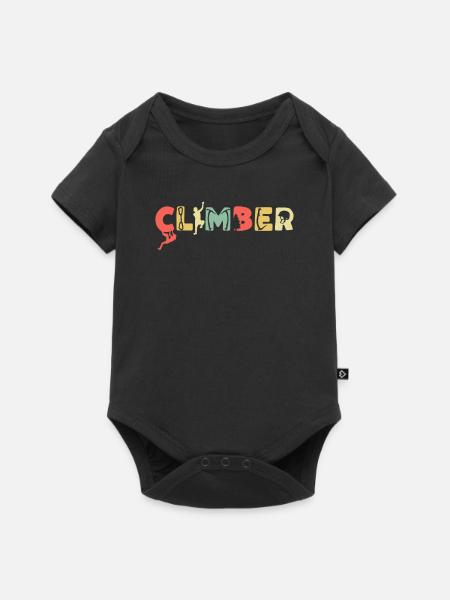 Klettern Bergsport Kletterer - Baby Premium Kurzarmbody - Schwarz