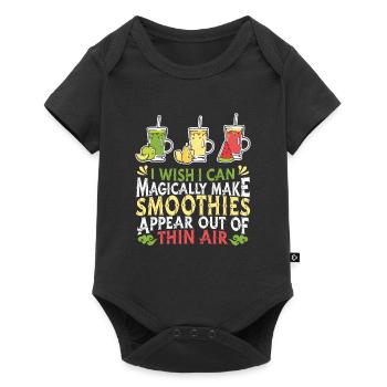 Smoothie - Baby Premium short-sleeve bodysuit - black - Front