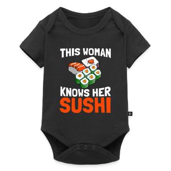 Sushi - Baby Premium short-sleeve bodysuit - black - Front