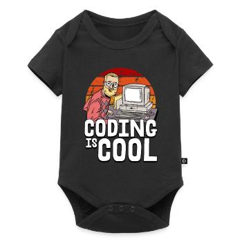Programmierer Coder Software Entwickler - Baby Premium Kurzarmbody - Schwarz - Vorne