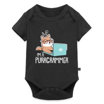Programmierer Coder Software Entwickler - Baby Premium Kurzarmbody - Schwarz - Vorne