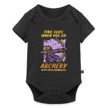 Tir à l’arc Flèche Tir à l’arc Tir à l’arc - Body à manches courtes Premium Bébé - noir - Devant
