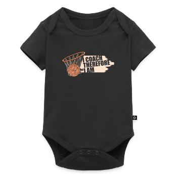 Basketballtrainer Entraîneur de basket-ball - Body à manches courtes Premium Bébé - noir - Devant