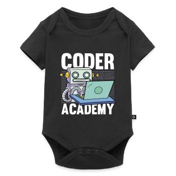 Programmierer Coder Software Entwickler - Baby Premium Kurzarmbody - Schwarz - Vorne