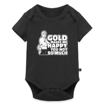 Gold Mining Gold Mine - Baby Premium short-sleeve bodysuit - black - Front