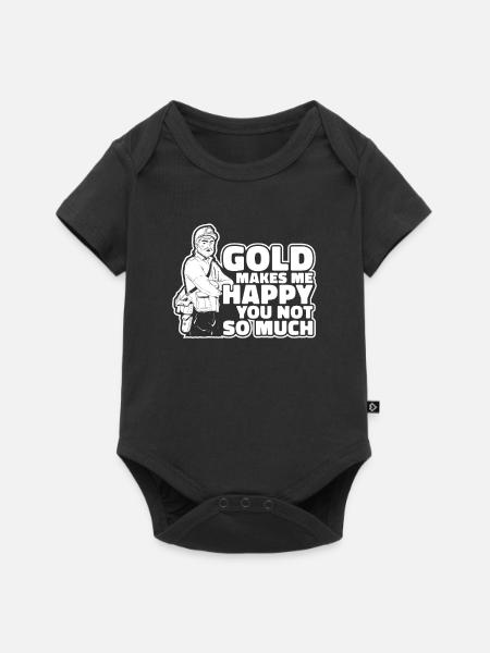Goldbergbau Goldmine - Baby Premium Kurzarmbody - Schwarz