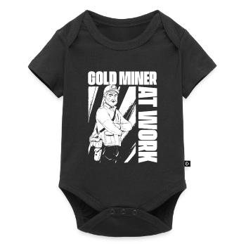 Gold Mining Gold Mine - Baby Premium short-sleeve bodysuit - black - Front