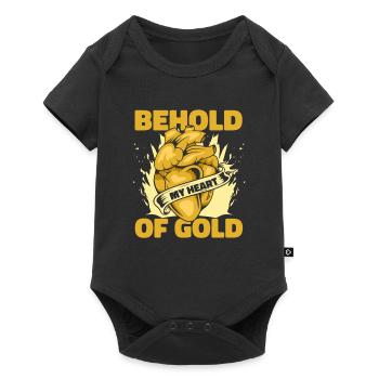 Mines d’or - Body à manches courtes Premium Bébé - noir - Devant