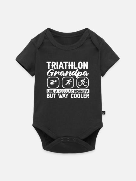 Triathlon - Baby Premium Kurzarmbody - Schwarz