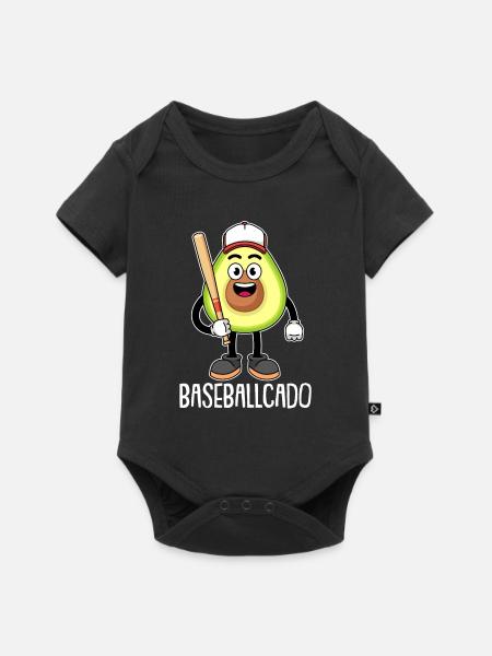 Baseball - Baby Premium Kurzarmbody - Schwarz