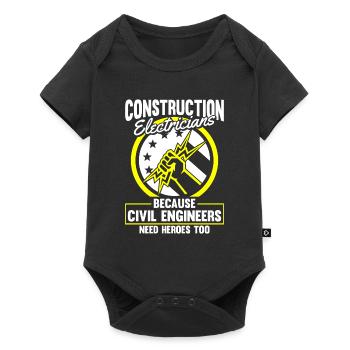Électricien Ingénieur électricien Technicien en électronique - Body à manches courtes Premium Bébé - noir - Devant