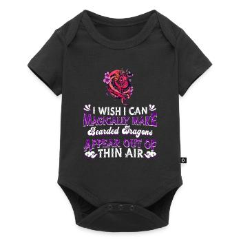 Bearded Dragon Lizard Reptile Gecko Lizard - Baby Premium short-sleeve bodysuit - black - Front
