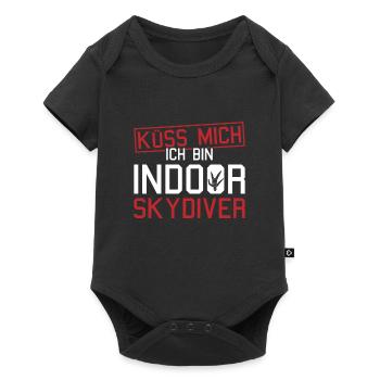 Indoor-Skydiving - Baby Premium Kurzarmbody - Schwarz - Vorne