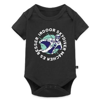 Indoor-Skydiving - Baby Premium Kurzarmbody - Schwarz - Vorne