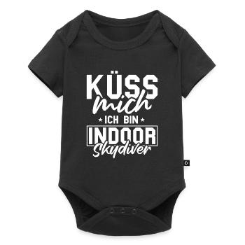 Indoor-Skydiving - Baby Premium Kurzarmbody - Schwarz - Vorne