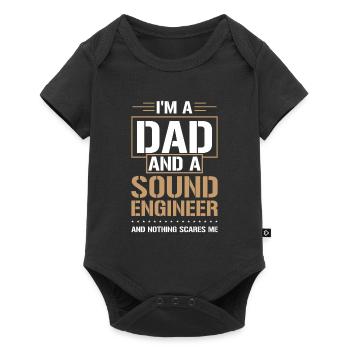 Tontechniker Sound Audio Engineer - Baby Premium Kurzarmbody - Schwarz - Vorne