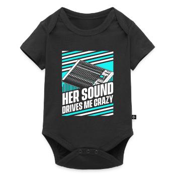 Tontechniker Sound Audio Engineer - Baby Premium Kurzarmbody - Schwarz - Vorne