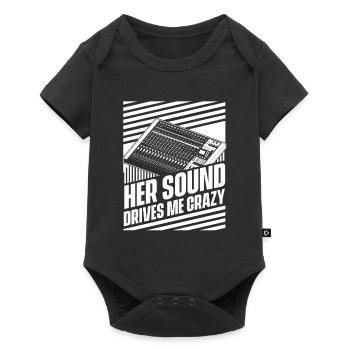 Tontechniker Sound Audio Engineer - Baby Premium Kurzarmbody - Schwarz - Vorne
